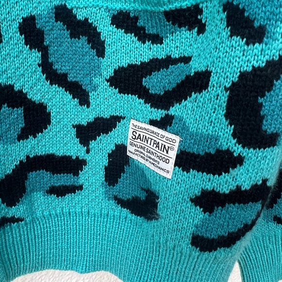 Leopard full fashion button up sweater - Picture 6 of 8